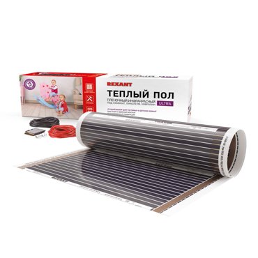 Пленочный теплый пол REXANT Ultra RXM 220 13 м2 05 х 26 м 2860 Вт 17700₽