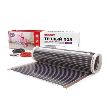 Пленочный теплый пол Rexant Ultra RXM 220 2 м2 05 х 4 м 440 Вт 6400₽
