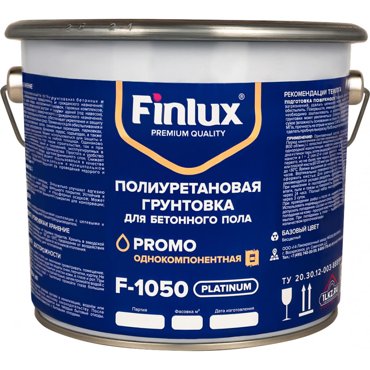 Finlux F-1050 Полиуретановая грунтовка для бетонного пола Износоустойчивая укрепляющая 3266₽