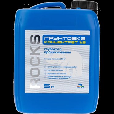 Грунт-концентрат глубокого проникновения Rocks 5 л 5085₽