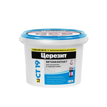 Грунтовка бетон-контакт Церезит CT 19 5 кг 882₽