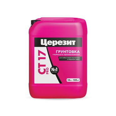 Грунтовка Ceresit CT17 Pro глубокого проникновения 5л 1299₽