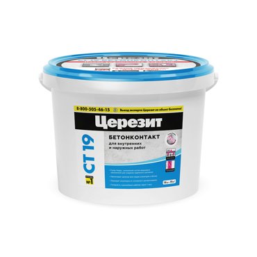 Грунтовка Ceresit CT19 бетонконтакт морозостойкая 5 кг 1599₽