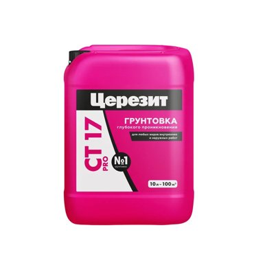 Грунтовка глубокого проникновения Церезит CT 17 PRO 10 л 1773₽
