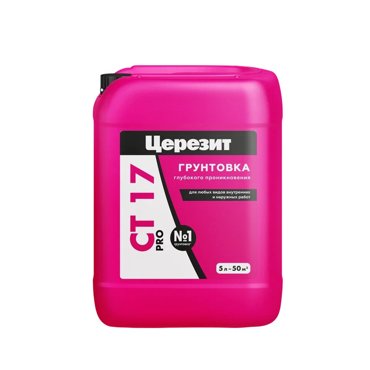 Грунтовка глубокого проникновения Церезит CT 17 PRO 5 л 939₽