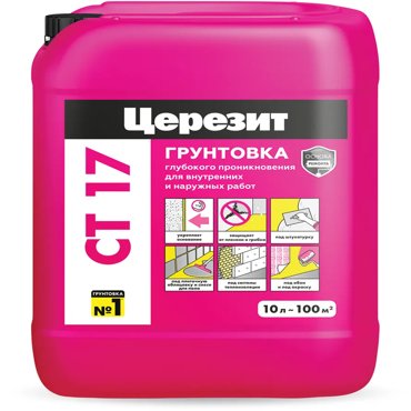 Грунтовка глубокого проникновения Церезит CT17 10 л 3953₽