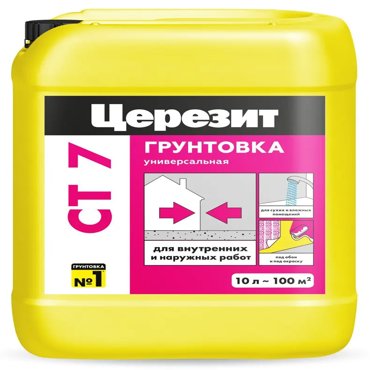 Грунтовка универсальная Церезит CT7 10 л 4346₽