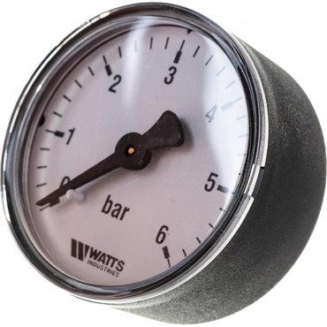 Аксиальный манометр Watts FR100 0-6 bar корпус 50 мм 10008092 1300₽