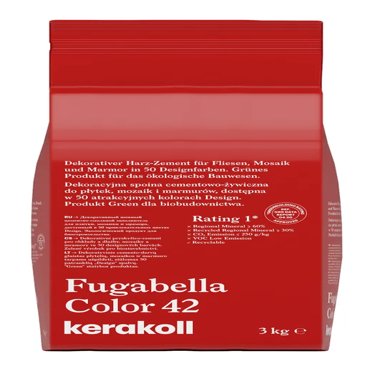 Затирка гибридная KERAKOLL FUGABELLA COLOR Цвет 42 Красный 3 кг 3200₽