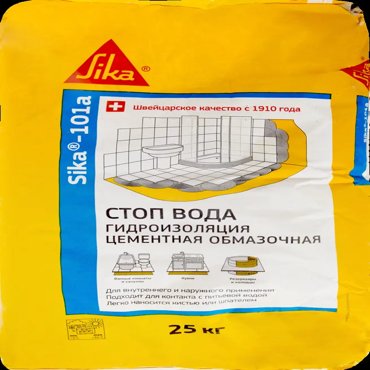 Сухая смесь для гидроизоляции Sika-101 A Стоп вода 25 кг 3334₽
