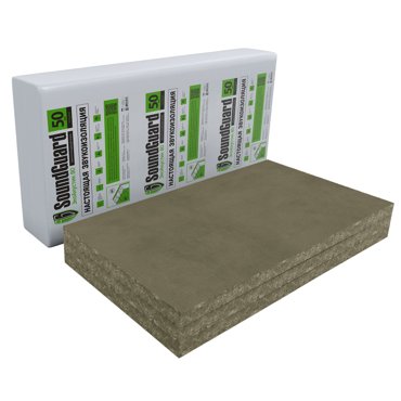 Плита звукопоглощающая SoundGuard ЭкоАкустик 80 1250х600х50мм 7509₽
