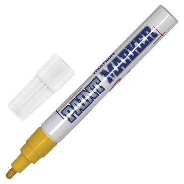 Маркер-краска лаковый paint marker MUNHWA комплект 12 шт 4 мм ЖЕЛТЫЙ нитро-основа 1200₽