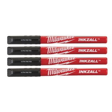 Набор ручек Milwaukee 48223164 INKZALL Fine Tip 4 шт чёрные 2230₽
