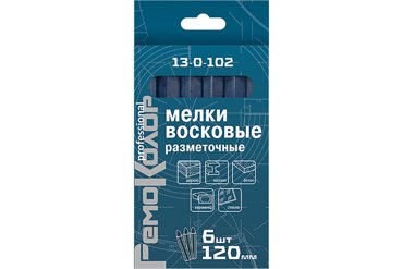РемоКолор Мелки разметочные восковые синие 120 мм 6 шт 13-0-102 790₽