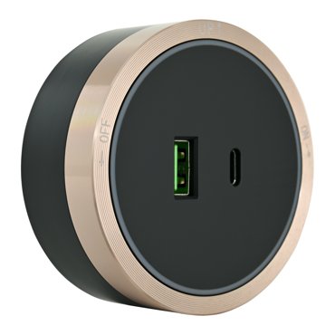 Трековая розетка Arte Milano 21A 18W 250V 380066TS LEDUSB-Type-C Gold 2846₽