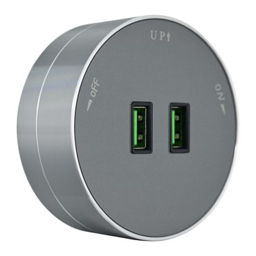 Трековая розетка Arte Milano 21A 250V 380011TSUSBx2 Grey 1996₽
