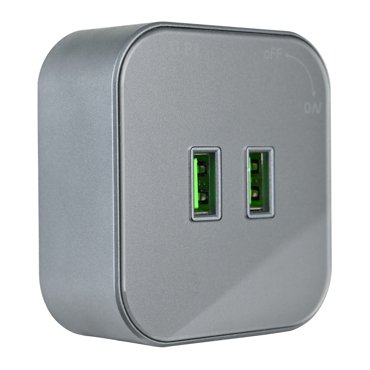 Трековая розетка Arte Milano 21A 250V 380022TSUSBx2 Grey 1644₽