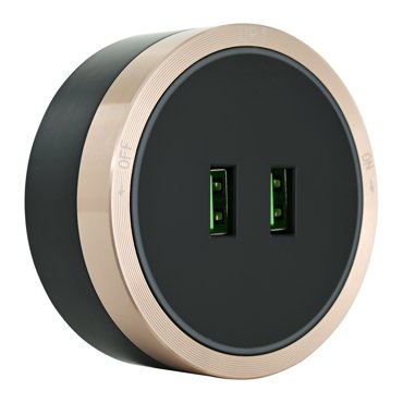 Трековая розетка Arte Milano 21A 250V 380066TS LEDUSBx2 Gold 2142₽