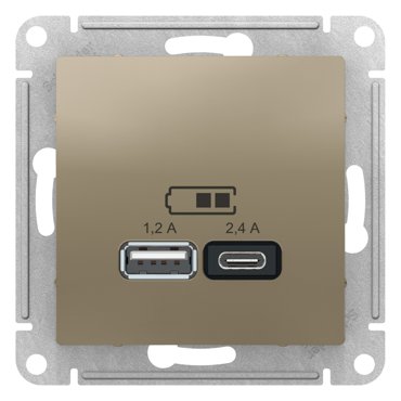 USB розетка Systeme Electric ATN0005393 3шт 21486₽