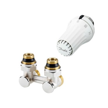 Комплект радиаторного терморегулятора Danfoss RAE-K RLV-KS угловой G34A x G12A 1892₽