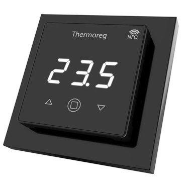 Терморегулятор Thermoreg TI-700 NFC Black сенсорный для теплого пола с управлением через с 12577₽