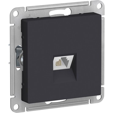 Розетка телефонная Schneider Electric AtlasDesign RJ11 Карбон 642₽