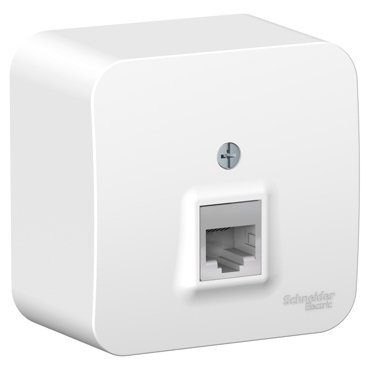 Розетка телефонная Schneider Electric Blanca RJ11 открытый монтаж Белый 869₽