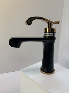 Смеситель для раковины Aflorn AF19003F черный розовое золото 11400₽