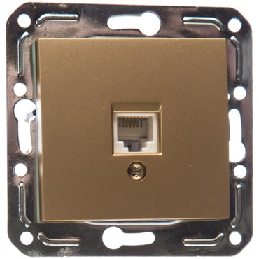 Розетка телефонная RJ-11 одноместная Volsten V01-16-F12-M 499₽