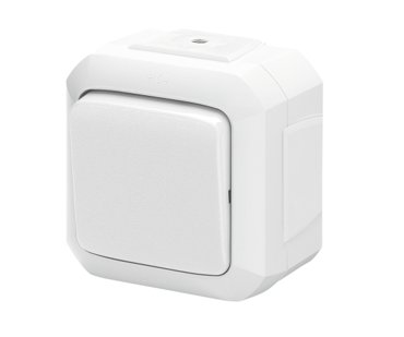 Переключатель одноклавишный для многопостового монтажа IP54 Variant Белый 430₽