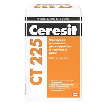 Шпаклевка финишная для наружных и внутренних работ Ceresit Ct 225 1936₽