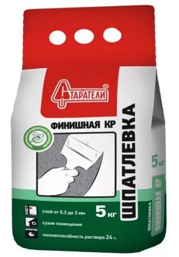 Шпатлевка Старатели КР финишная белый 5 кг 600₽