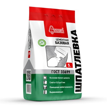 Шпатлевка Старатели цементная Базовая 5 кг 459₽