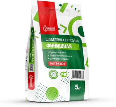 Шпатлёвка Старатели Финишная гипсовая 32773457 5 кг 500₽