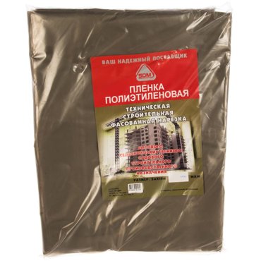 Пленка полиэтиленовая техническая 120 мкм 3х10 м SDM 1097 1760₽