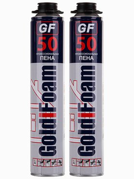 Монтажная пена GoldiFoam 50 профессиональная 1000 мл 2 шт 1700₽