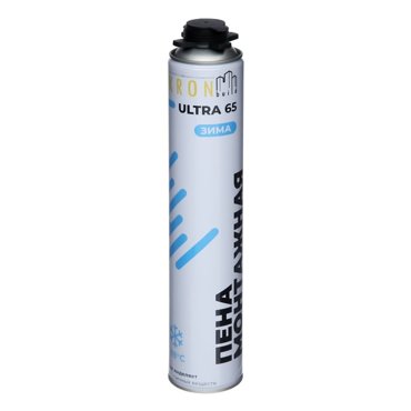 Пена монтажная KRONbuild Ultra 65 зимняя 850 мл 1168₽