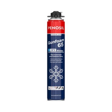 Пена монтажная профессиональная Penosil Premium Gunfoam 65 Winter зимняя 870 мл 1569₽