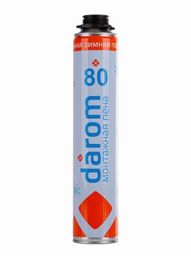 Полиуретановая зимняя монтажная пена DAROM 80 профессиональная 850 мл 680₽