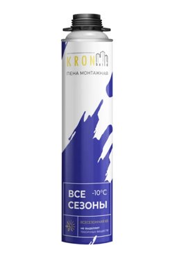 Профессиональная монтажная пена KRONbuild Всесезонная 65 1082₽