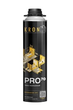 Профессиональная монтажная пена KRONbuild Всесезонная Pro 70 от -10С 762₽