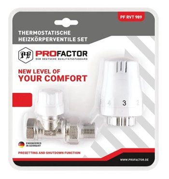 Комплект термостатический для радиатора 12 прямой ProFactor PF RVT 989 3231₽