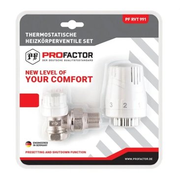 Комплект термостатический для радиатора 34 угловой ProFactor PF RVT 992 2522₽