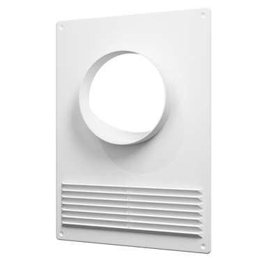 Площадка торцевая пластиковая с решёткой и фланцем ERA 110ПТПР D110 180х250 400₽