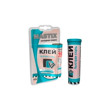 Холодная сварка MASTIX 55 г Быстрая сталь блистер МС 0118 179₽