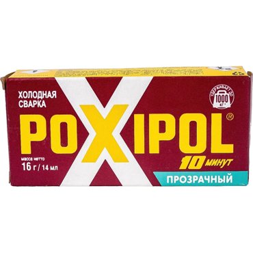 Холодная сварка Poxipol прозрачный 14 мл 1 шт 28169₽