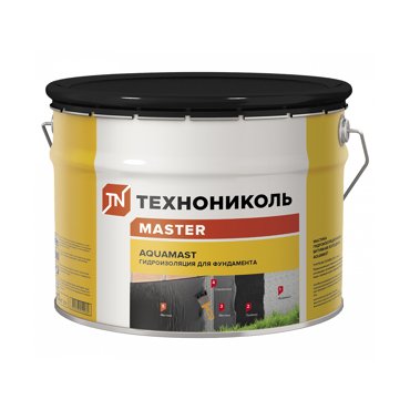 Мастика битумная гидроизоляционная Технониколь Master Aquamast 10 кг черная 4730₽