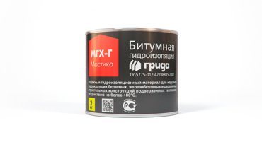 Мастика битумная Грида МГХ-Г гидроизоляционная черная 21 кг 4969₽