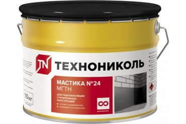 Технониколь Мастика гидроизоляционная 24 МГТН ведро 10 кг ЦБ769349 6347₽