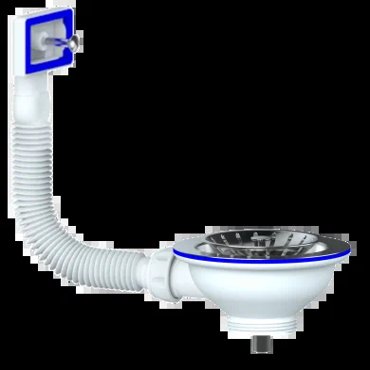 Выпуск для мойки 1 12 O 40 Unicorn E155P с винтом 40 с чашкой из нержавеющей стали O115 579₽
